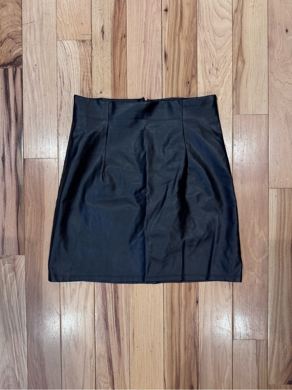 Fashion Nova Black Faux Leather Mini Skirt